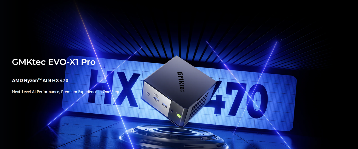 GMKtec EVO-X1 Pro AMD Ryzen™ AI 9 HX 470 AI Mini PC