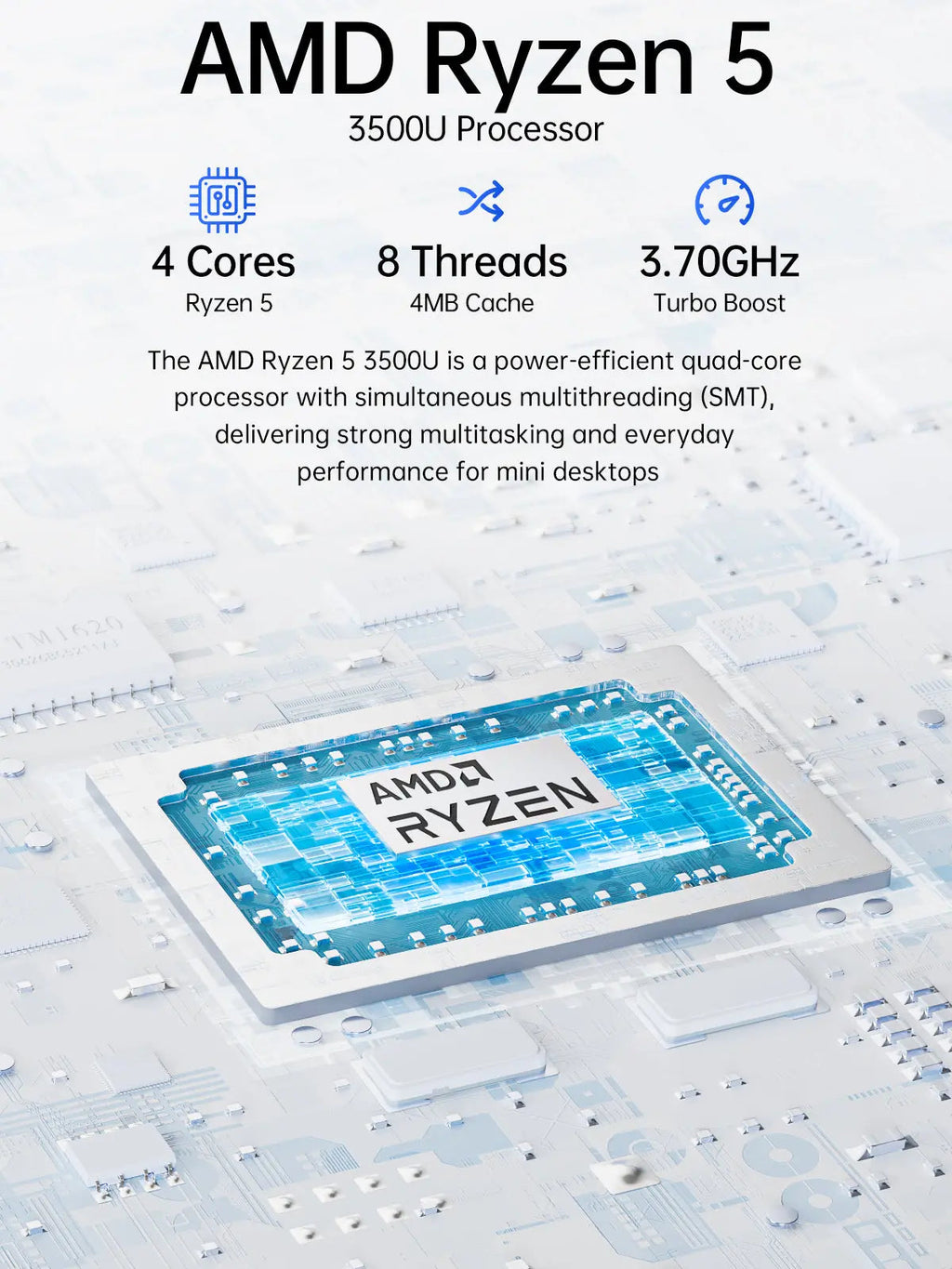 GMKtec G10 AMD Ryzen™ 5 3500U Mini PC