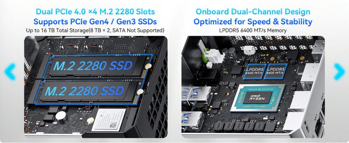 GMKtec K16 AMD Ryzen™ 7 7735HS Mini PC