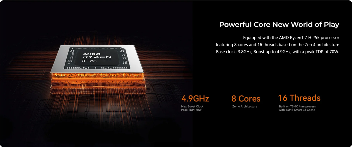 GMKtec K12 AMD Ryzen™ 7 H 255 Gaming Mini PC