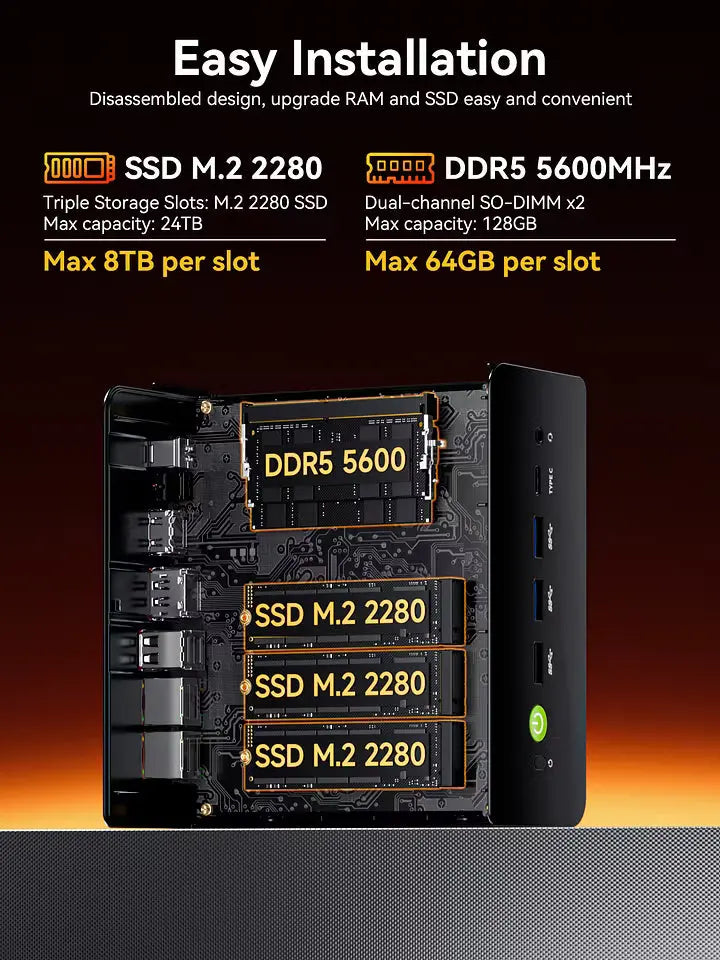GMKtec K12 AMD Ryzen™ 7 H 255 Gaming Mini PC