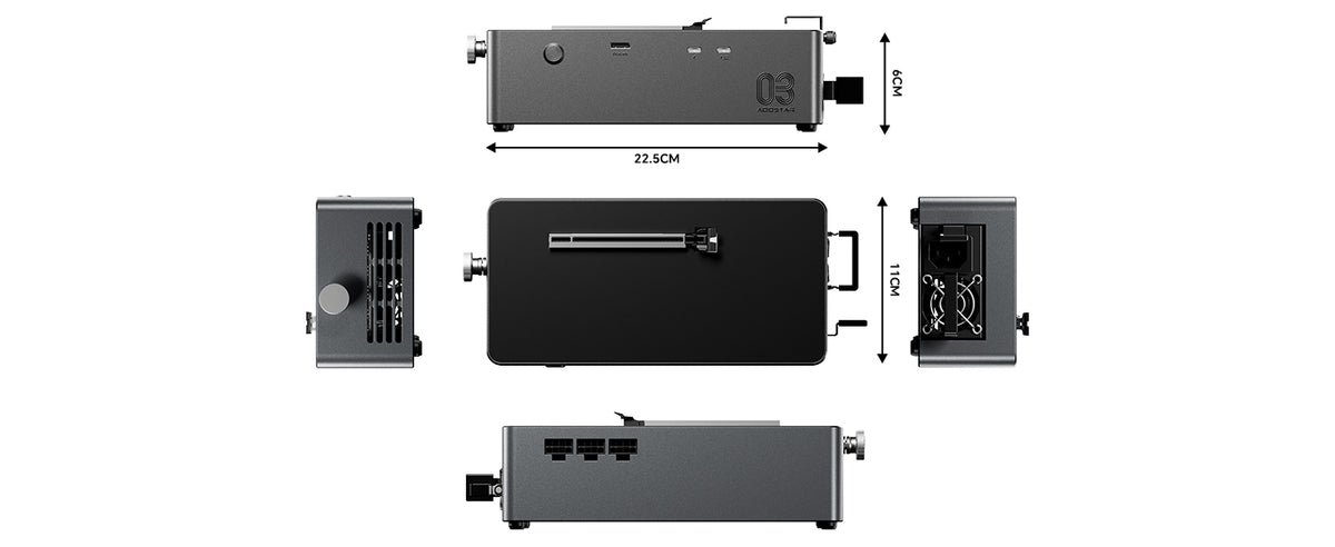 Aoostar AG03 eGPU Dock 550W