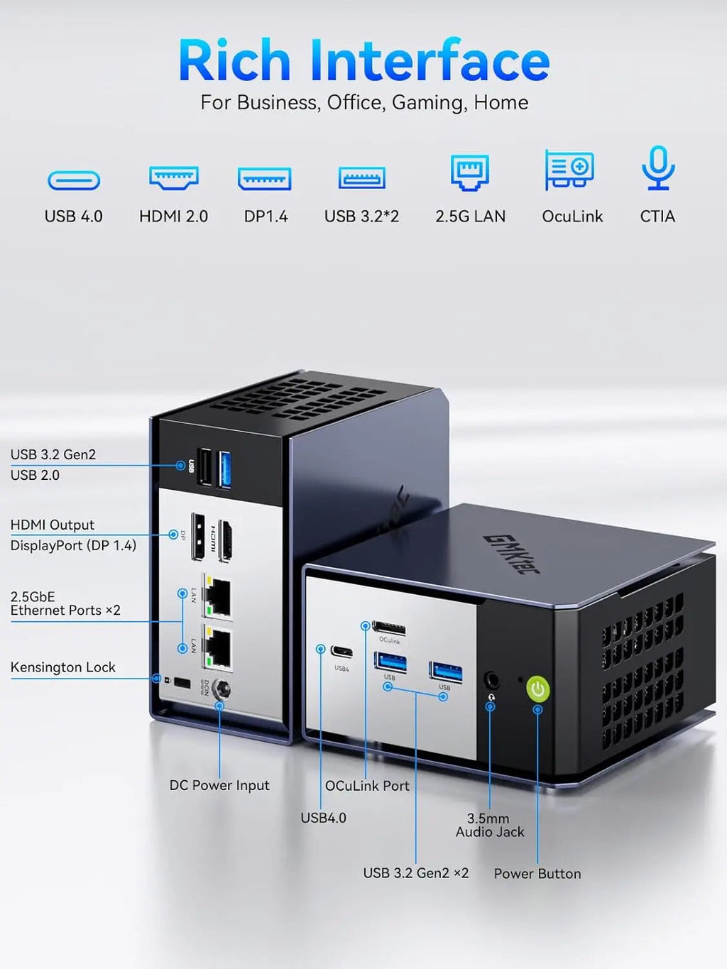 GMKtec K16 AMD Ryzen™ 7 7735HS Mini PC