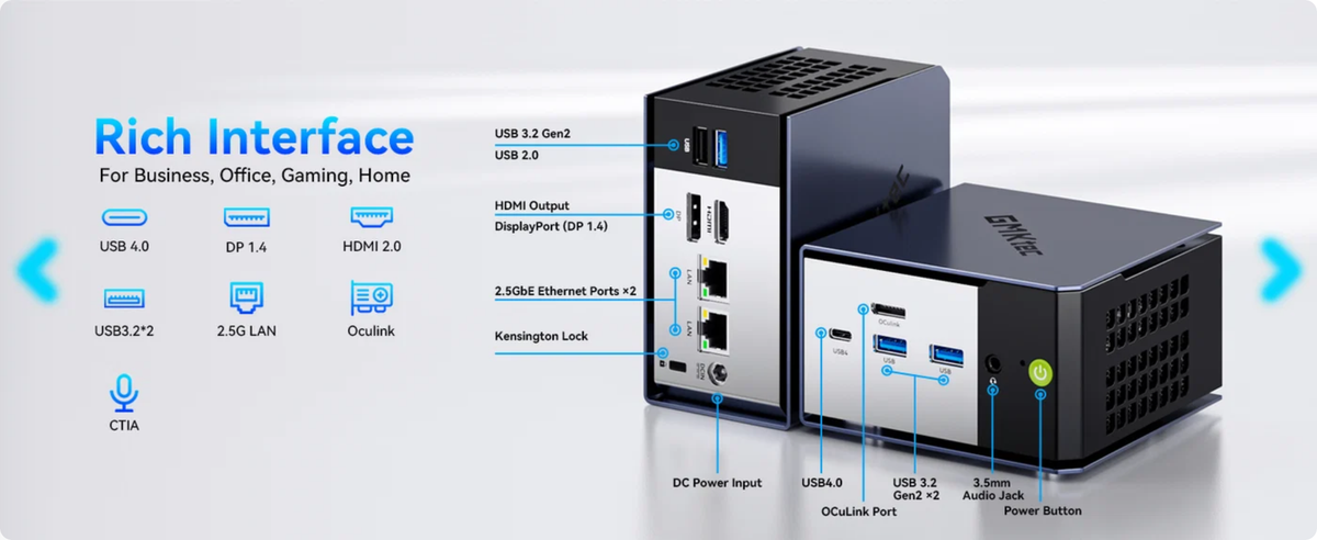 GMKtec K16 AMD Ryzen™ 7 7735HS Mini PC