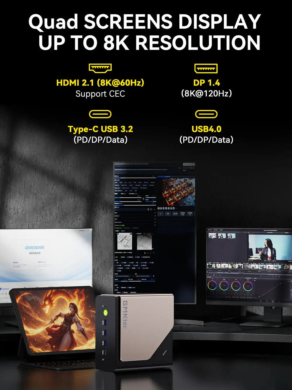 GMKtec EVO-T1 Intel® Core™ Ultra 9 285H AI Mini PC