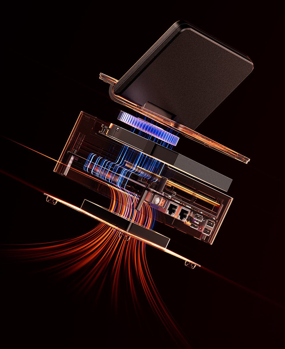 Aoostar G-FLIP Ryzen™ 7 8745HS Mini PC DDR5 PCIe 4.0