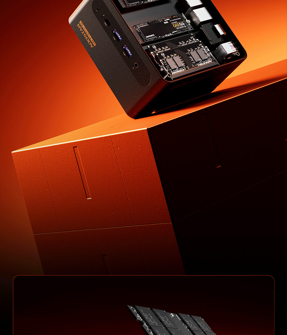 Aoostar G-FLIP Ryzen™ 7 8745HS Mini PC DDR5 PCIe 4.0