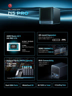 MINISFORUM N5 Pro Ryzen AI 9 HX PRO 370