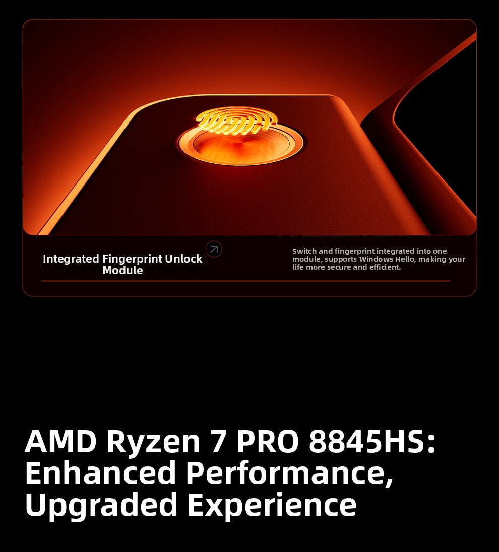 Aoostar G-FLIP Ryzen™ 7 8745HS Mini PC DDR5 PCIe 4.0